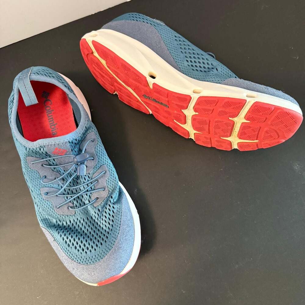 Columbia Women Drainmaker IV Water Shoes Blue Red Size 9 - Picture 8 of 16